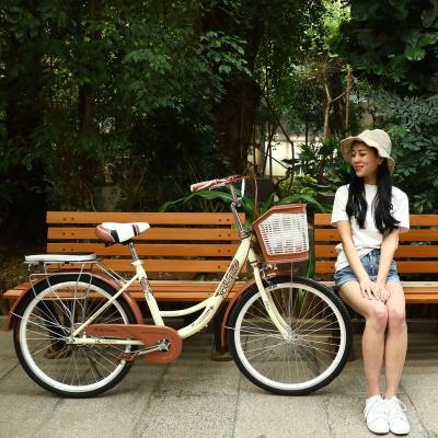 China Popular Top Quality Urban 7 Speed ​​24 26 Inch Bicycles Cycling Sepeda Gunung Two Wheels Cycle City Lady Mountain High Carbon Steel Bike for sale