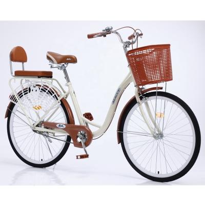 China China Import Steel Bicycles Lace Lady Cycle Single Speed ​​High Carbon Steel City On-Road Vintage Cycling Outdoor Mountain Bike for sale