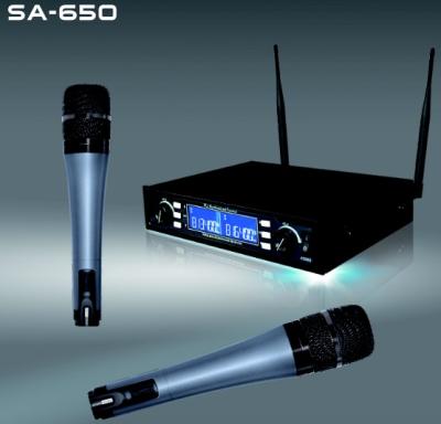 China SA-650 Dual channels wireless microphone system for sale