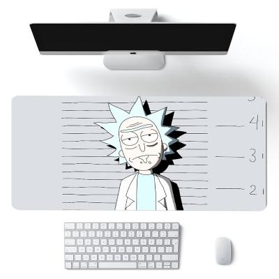 China Anime Morty Big Gaming Mouse Pad Suitable For Gamers Computer Desktop Protective Mousepad Laptop Desk P for sale