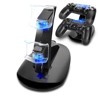 China Slim ABS Dual Controller Charger Game Console Charger Station Dock Stand For Ps4 for sale