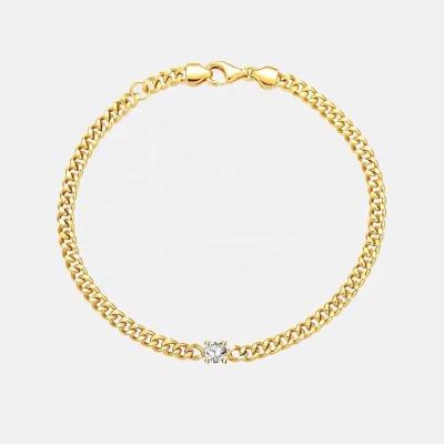 China Custom Hip Hop 18K Gold Hiphop Supplier OEM/ODM Cuban Chain Diamond Necklace Men Women for sale