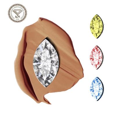 China Wholesale CVD HPHT China IGI Marquise Cut Diamond Hpht Certified Real HPHT Lab Diamond 0.3-4 Carat For Jewelry Making for sale