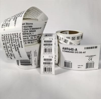 China Custom Art Paper Variety Private Label Sticker Roll Qr Code Barcode Factory Wholesale For Product Etiquetas Personalizadas for sale