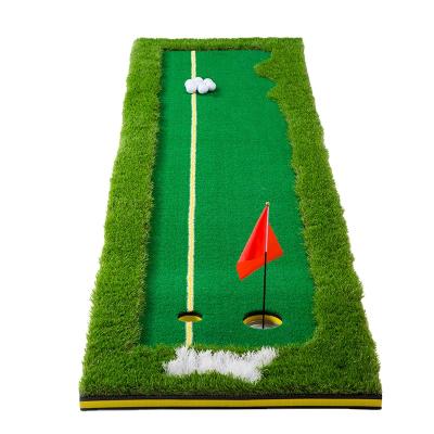 China Rubber Golf Putting Trainer Emulation Lawn Putting Blanket Home Department Green Mini Golf Products for sale