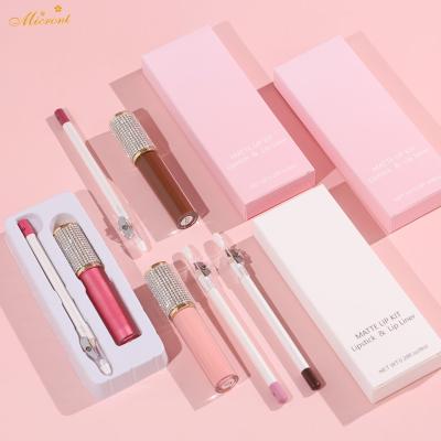 中国 Private Label Facial Makeup Kit Vendor Custom 2 In 1 Waterproof Matte Liquid Lip Stick 販売のため