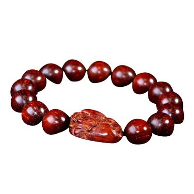 China Indian Sandalwood Bead Bracelet Lobular Rosewood PI Xiu Hand-String 15MM Men And Women Bracelet for sale