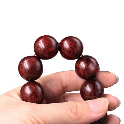 China Zambian Lobular Red Sandalwood Bead Bracelet With Venus Blood Lobular Red zu verkaufen