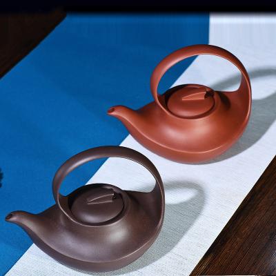 China 460ml Yixing Purple Clay Tea Pot Set Kung Fu Old Mud Clovershrub Pot en venta