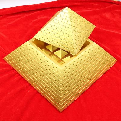 China Pure Copper Feng Shui Accessories Pyramid Structure Xunlong Ruler Ornaments zu verkaufen