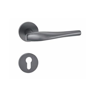 China Modern Chinese Door Handles Handles For Doors Black Door Lock Handle for sale