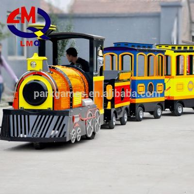 China Cheap mini amusement kiddie ride electric tourist trackless train road train rides for sale Te koop