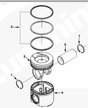 China 4025183 4089613 Cummins Piston in Diesel Engine ISC/6CT/ISL Piston kit for sale