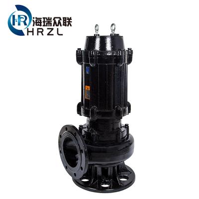 China Food and Beverage Industry HRZL QW 2HP 3HP 50 M3/H Non Clogging Submersible Sewage Pump for sale