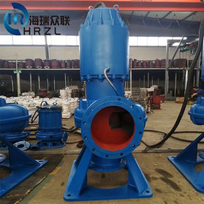 China HRZL QW Large Power Flow Mining 220V 100HP 1200M3/H Water Sewage Slurry Submersible Pump for Food and Beverage Industry High for sale