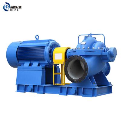 China HRZL Commercial Buildings Shipping And Handling High Flow Double Suction Case Pump Horizontal Split Water Pump for sale