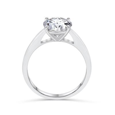 China Fast Delivery Silver 925 Sterling Silver Fashionable Diamond Stone Solitaire CZ Zircon Jewelry Rings For Woman for sale