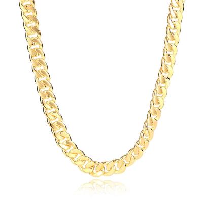 China Nickel Free Gold Plated 925 Sterling Silver Cuban Chain Necklace For Man for sale