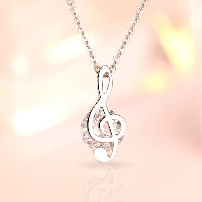 China Environmental Friendly 925 Sterling Silver Jewelry CZ Stone Pendant Necklaces For Woman for sale