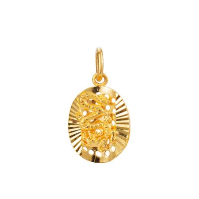 China Environmental Friendly Wholesale Solid Pure 999 24K Gold Design Charm Real Pendant For Women for sale