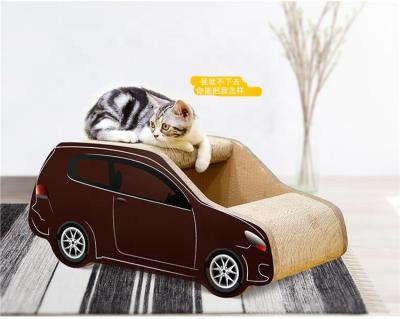 China Sustainable Cat SUV Car Wrinkled Scratcher For Cat Running And Climbing Pet Toys &Furniture for sale