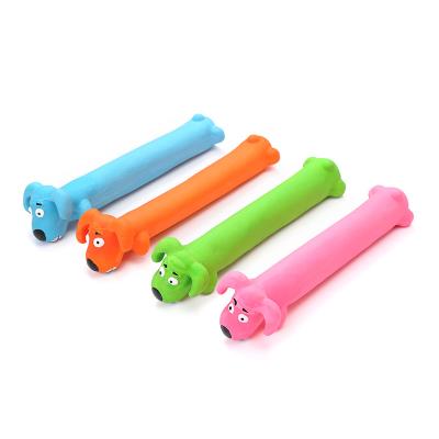 China Viable Party Vocal Dog Multicolor Toy Latex Toy Dog Pet Funny Voice Products for sale