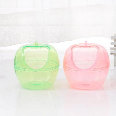 China Apple Shape Plastic Pet Bathroom Hamster Bathtub Sustainable Hamster Bathroom for sale