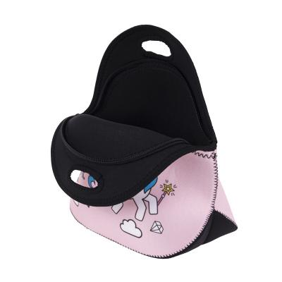 China Pink Beautiful Design Fashion Handbag Cooler Neoprene Polyester Horse Bag for sale