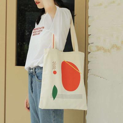 China 100% Eco-friendly Original Customizable Cool Small Beach Canvas Bag Women Shoulder Empty Tote Bag for sale