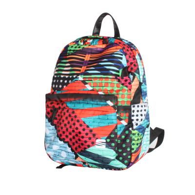 China 2020 Waterproof PU Backpack With Flower For Unisex Woman Canvas School Bag Shoulder Bag Waterproof Microfiber Bag Houndstooth Houndstooth for sale