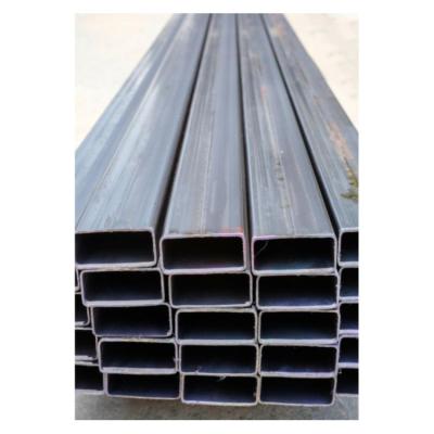 China High quality steel welded pipe of black square pipe of raw materials and construction material for sale