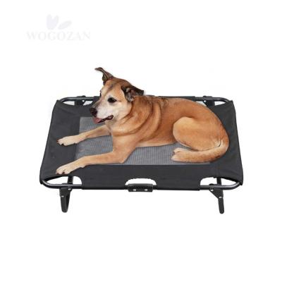 China Outdoor Travel Folding Dog Raised Metal Cool Waterproof Foldable Solid Steel Pet High Bed Mattress for sale