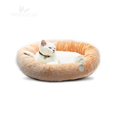 China Wholesale Breathable Round Bed Pet Cats Soft Comfortable Mat Plush Beds Cat Bed Natural Mattress for sale