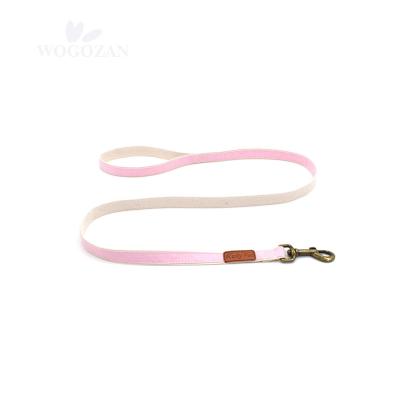 China Outdoor Training Strap Collars Lead Training Rope Stored Chain Knitting Pet Dog Walking Leash for sale