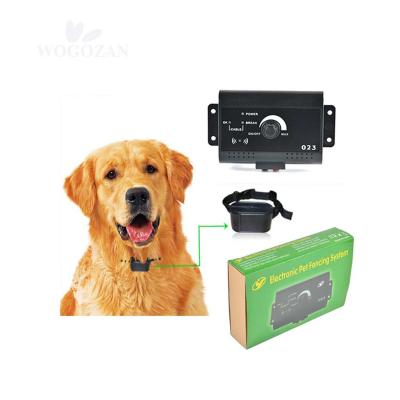 China Viable Retail Dogs Fencing Electronic Fence Set Anti Runaway Electric Wireless Dog Lock System for sale