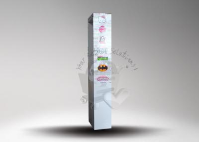 China Customized Cardboard Floor Display Stand With Plastic Hooks and Removed Base,Paper Hanging Display Stands for sale