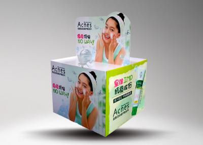 China Remove acne corrugated pallet display for skin care products 120cm length for sale