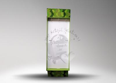 China Glossy Inclined Display , OEM Cardboard Hook Display with Precise Cutting for sale