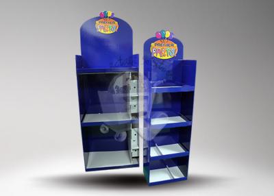 China Supermarket 4 Tier Toy Display Stands Shelf / Pop Cardboard Displays for sale