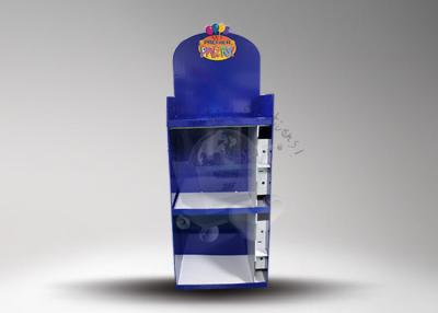 China Custom Paper Floor Toy Display Stands / Glossy Cardboard Display Shelf For Retail Store for sale