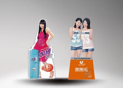 China Sexy woman shape cardboard standee toshiba battery with CMYK printing for sale