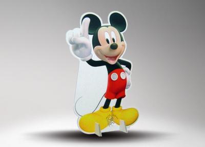 China Cartoon Mickey Cardboard Standee With Colorful Clothes In Retail Shop for sale