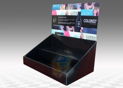 China Table Top Cardboard Display Stand 2 Tiers for Cosmetics , foldable for sale