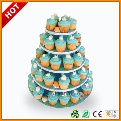 China Advertising wedding cake stand / 3 Tier Art Paper paper corrugated for sale