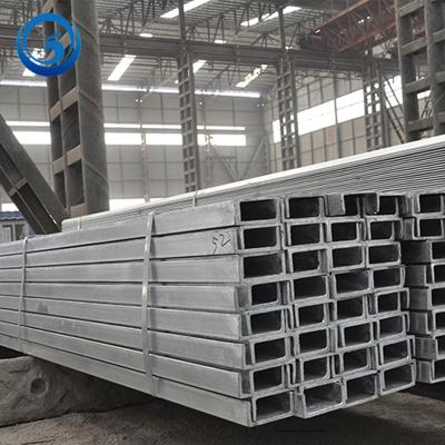 China Hot Selling Galvanized Steel Channel Profile Price Of Constrction Building Factory Price U Beam Structural Steel C/C for sale