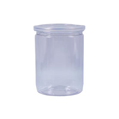 China Non-toxic tasteless Round Spice Plastic Jar Pet Clear Food Safe Grade Plastic Pet Bottle Packaging for sale