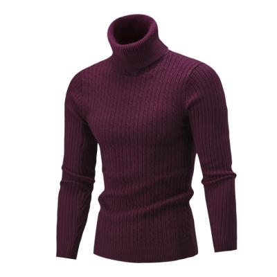 China Wholesale Breathable Long Sleeve Turtle Neck Sweater Men Plain Knit Sweaters Men Slim Fit Pullover Sweater for sale