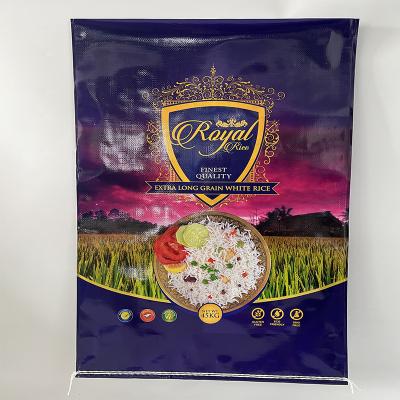 China Recyclable 10kg 25kg 50kg bopp laminated pp woven rice bag for sale