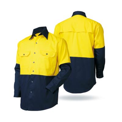 China Others LX804 Mens Long Sleeve Workwear Security Uniform Shirts With Buttons for sale