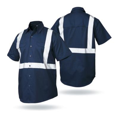 China Wholesale INSTANT Two Tone LED High Visibility Safety Shirt Work Shirt for sale